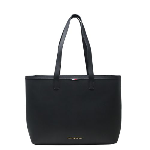 Cartera tote Tommy Hilfiger color negro para mujer