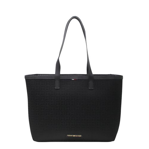 Cartera tote Tommy Hilfiger color negro para mujer