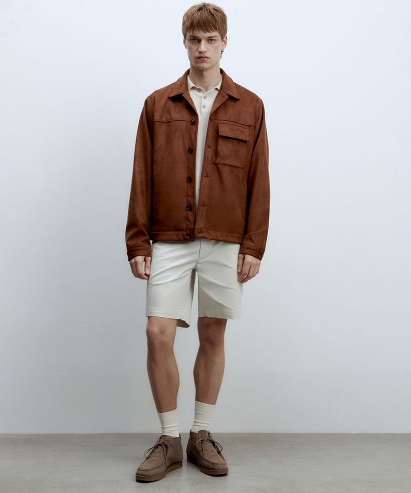 104896734-Short-chino-Sfera-regular-fit-beige-solido-para-hombre-