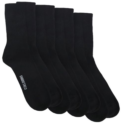 Pack de 4 pares de calcetines para diabéticos Unexpected negros texturizados para hombre