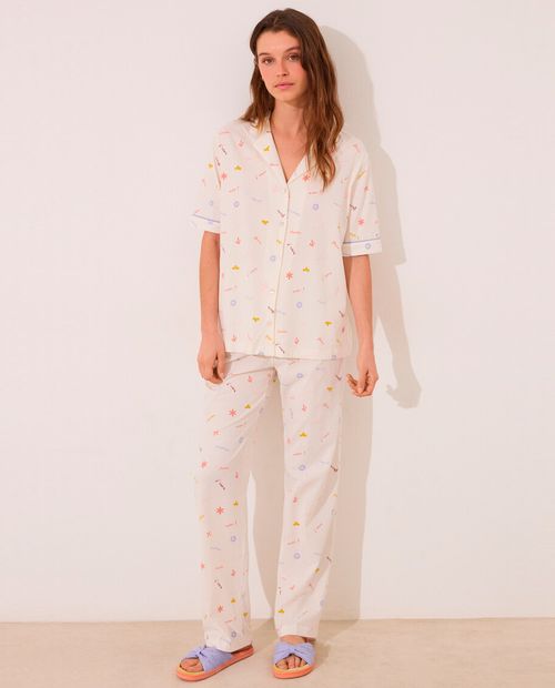 Pijama con pantalón Women Secret estampada para mujer