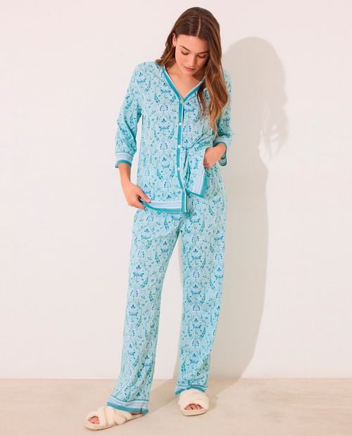 Pijama con pantalón Women Secret estampada para mujer
