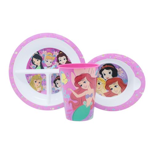 Vajilla Disney princesas 3 piezas