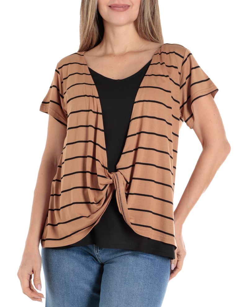 104782859-Camiseta-Sabrina-rayada-manga-corta-para-mujer