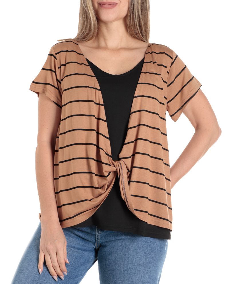 104782859-Camiseta-Sabrina-rayada-manga-corta-para-mujer