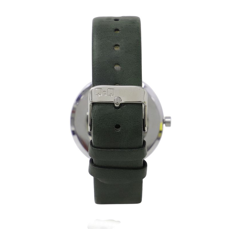104836975---Reloj-Q-Q-analogo-cuero-verde-para-hombre