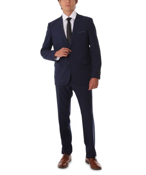 Traje slim fit Unexpected azul cuadriculado para hombre