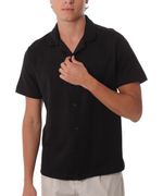 104865721-Camisa-casual-Denim-and-Flower-negra-texturizada-para-hombre