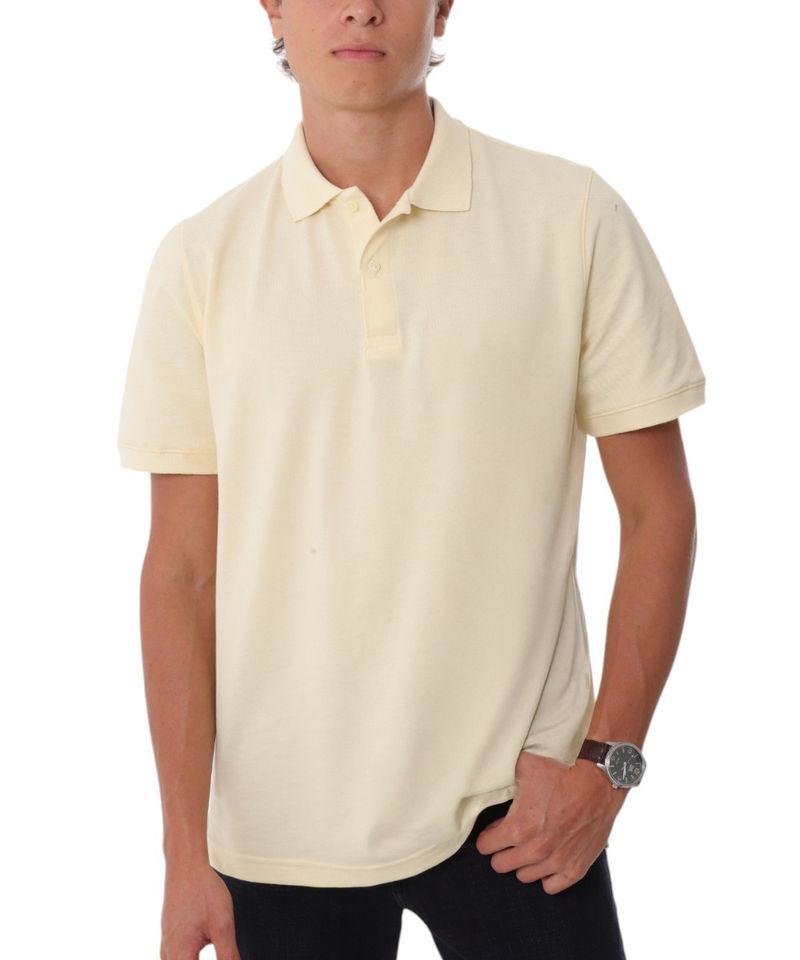 104910201-Camisa-polo-Gents-amarilla-solida-para-hombre