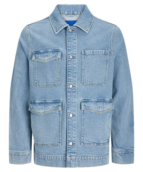 Chaqueta cargo Jack & Jones azul denim para hombre