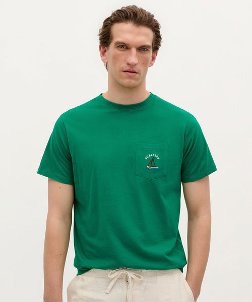 Camiseta Scalpers con bolsillo bordado para hombre