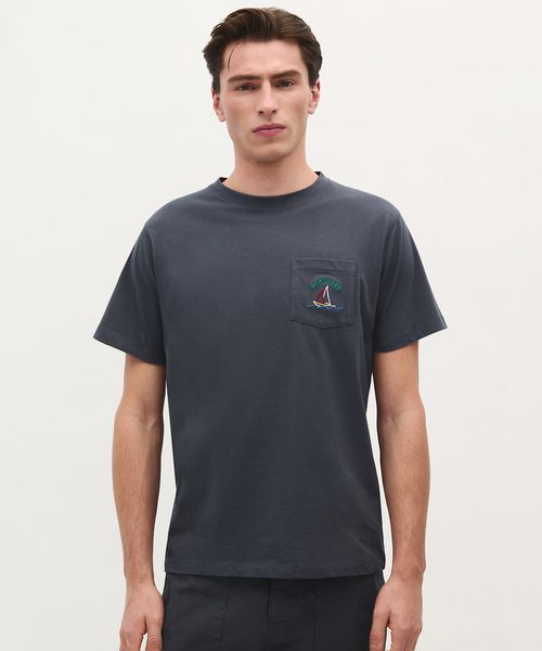 Camiseta Scalpers con bolsillo bordado para hombre