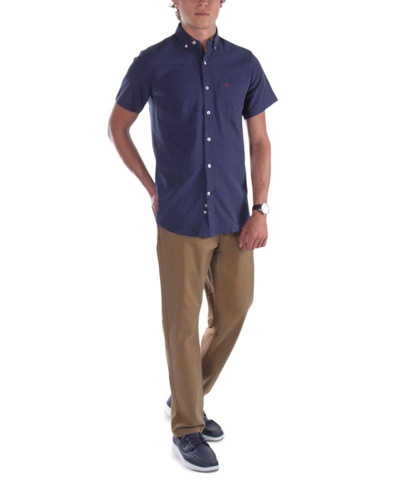 104892833-Camisa-casual-Oscar-de-la-Renta-classic-fit-azul-navy-solida-para-hombre