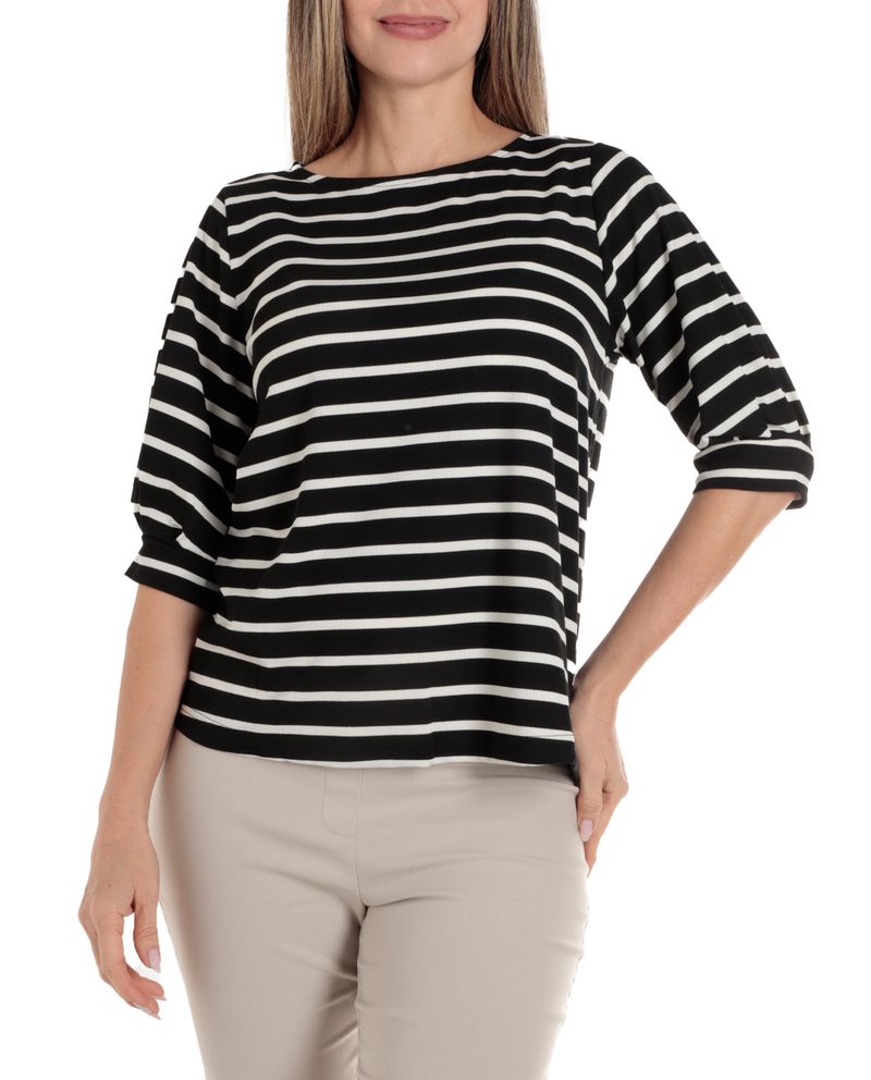 104779429-Blusa-Nicolle-casual-rayada-manga-3-4-para-mujer
