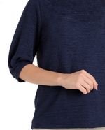 104779437-Blusa-Nicolle-casual-azul-manga-3-4-para-mujer
