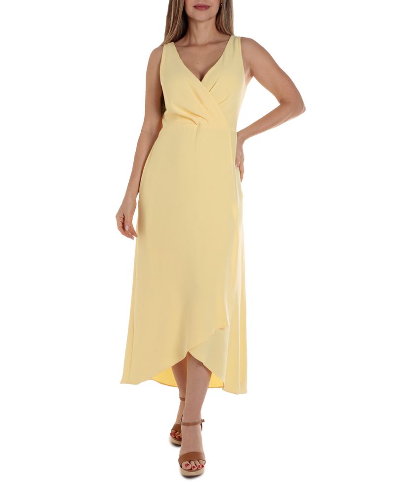 104790210-Vestido-Connected-Apparel-midi-amarillo-sin-mangas-para-mujer