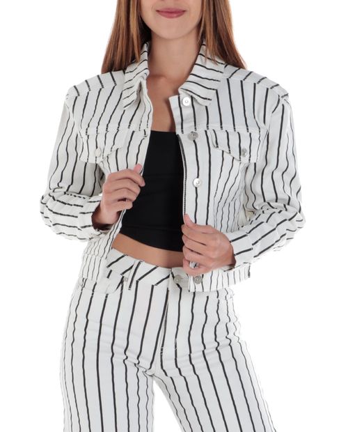 Chaqueta Orange rayada para mujer