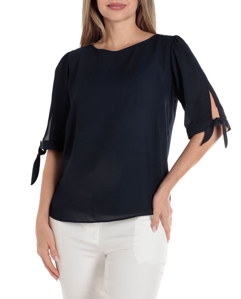 104894177-Blusa-Sabrina-formal-azul-manga-3-4-para-mujer