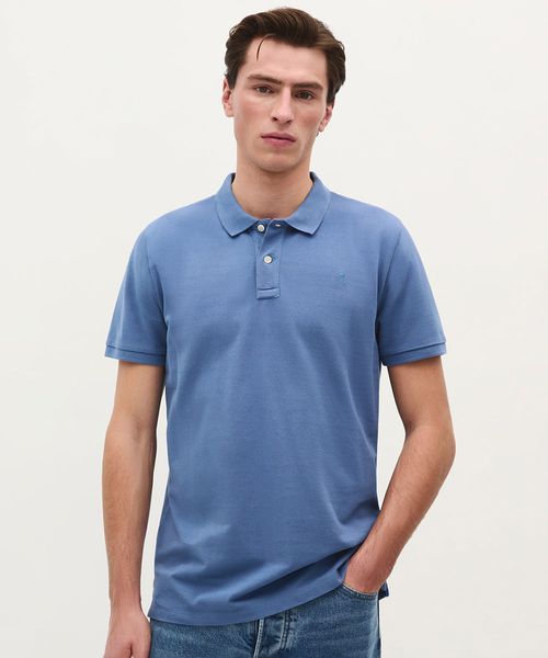 Camisa polo básica Scalpers sólida para hombre