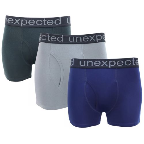 Pack de 3 boxers brief Unexpected multicolor sólidos para hombre