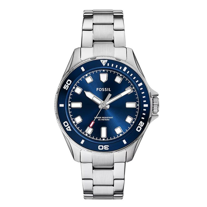 104924145-Reloj-Fossil-analogo-de-acero-inoxidable-plateado-para-hombre