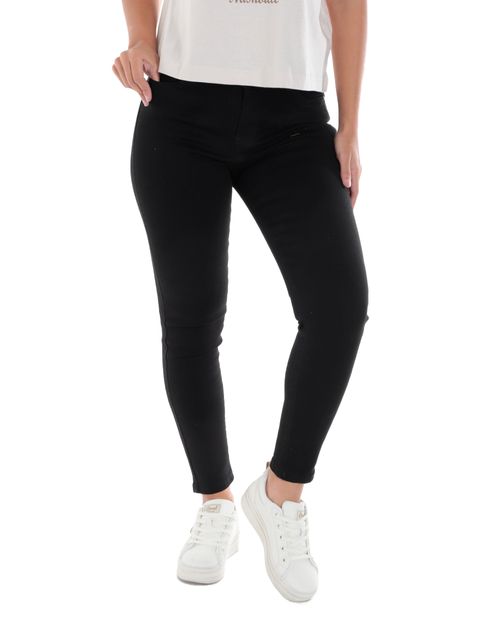 Jeans Orange skinny negro de cintura alta para mujer