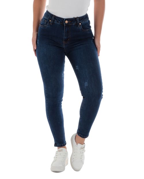 Jeans Orange skinny azul de cintura alta para mujer