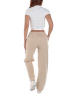104778088-Pantalon-Orange-cargo-beige-de-cintura-alta-para-mujer