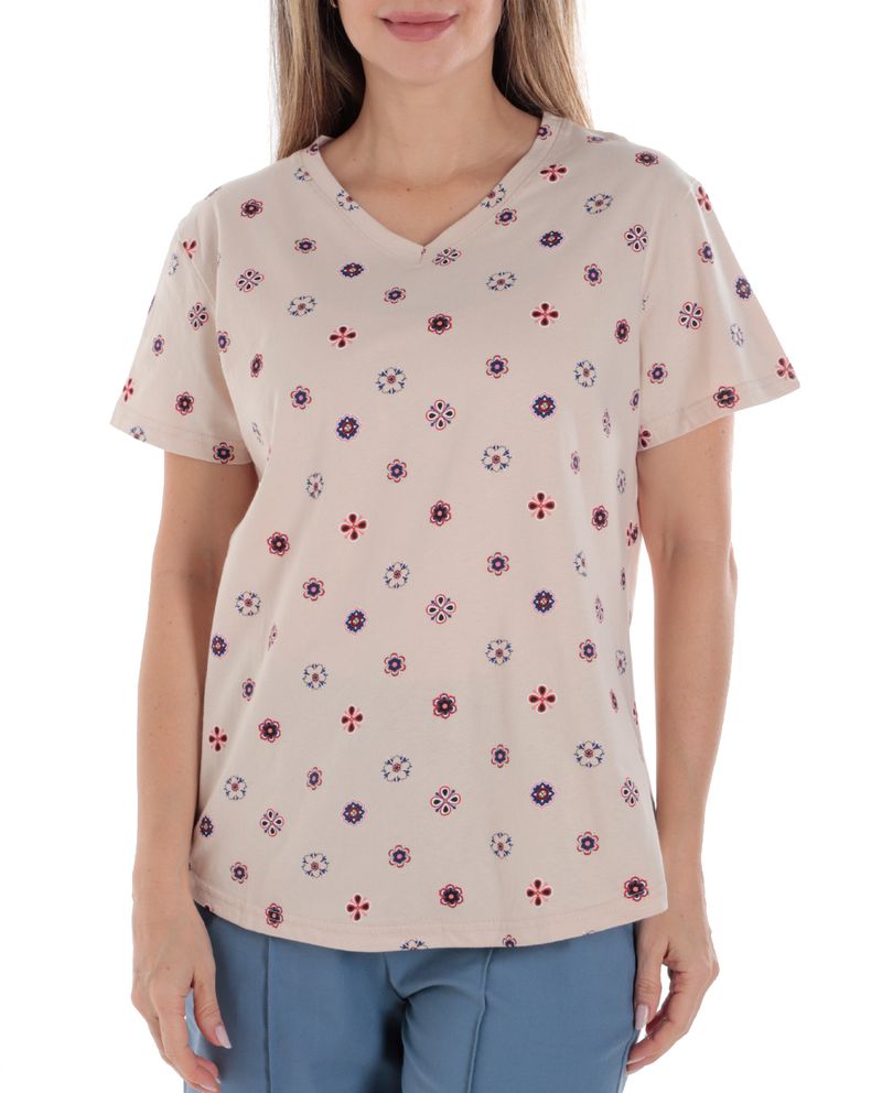 104882173-Camiseta-Nicolle-estampada-manga-corta-para-mujer