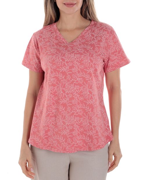 Camiseta Nicolle estampada manga corta para mujer
