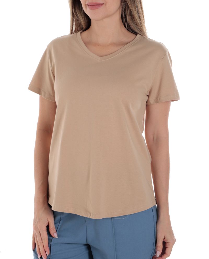 104882165-Camiseta-Nicolle-beige-manga-corta-para-mujer