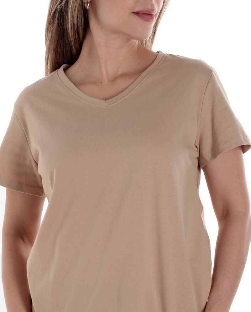 104882165-Camiseta-Nicolle-beige-manga-corta-para-mujer