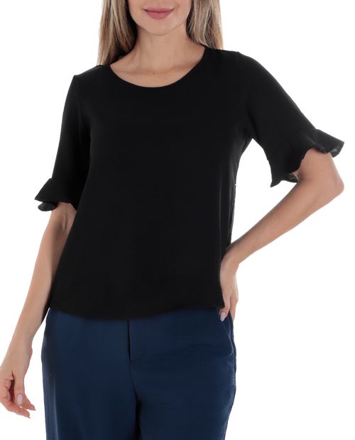 Blusa Charleen formal manga corta para mujer