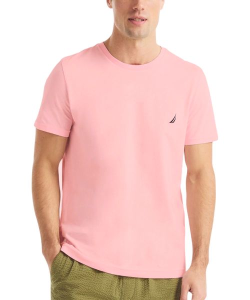 Camiseta Nautica regular fit rosada sólida para hombre