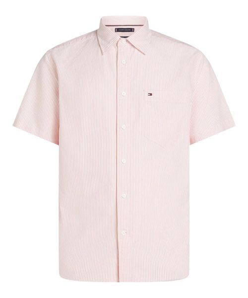 Camisa casual Tommy Hilfiger loose fit rosada rayada para hombre