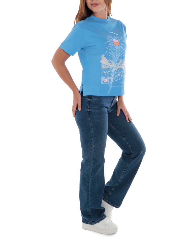104883601-Camiseta-Orange-estampada-manga-corta-para-mujer