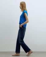 104859467-Camiseta-Sfera-azul-manga-corta-para-mujer