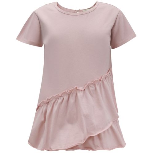 Blusa rosada sólida para niña