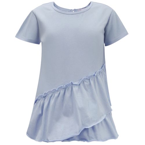 Blusa celeste sólida para niña