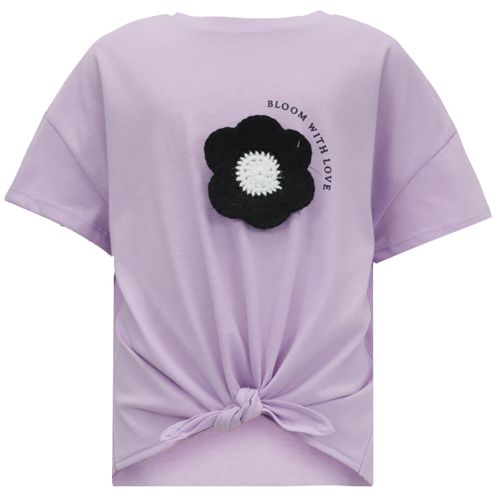 Blusa morada sólida para niña