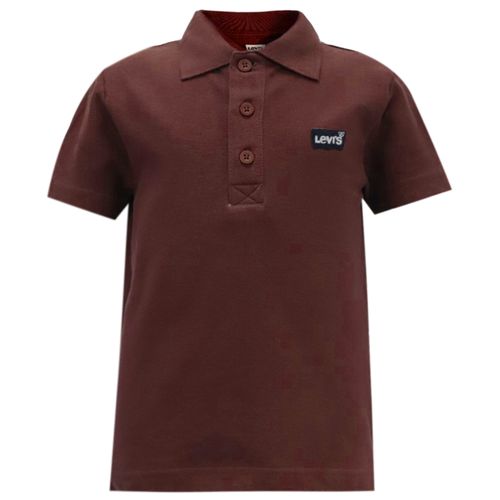 Camisa polo café para niño