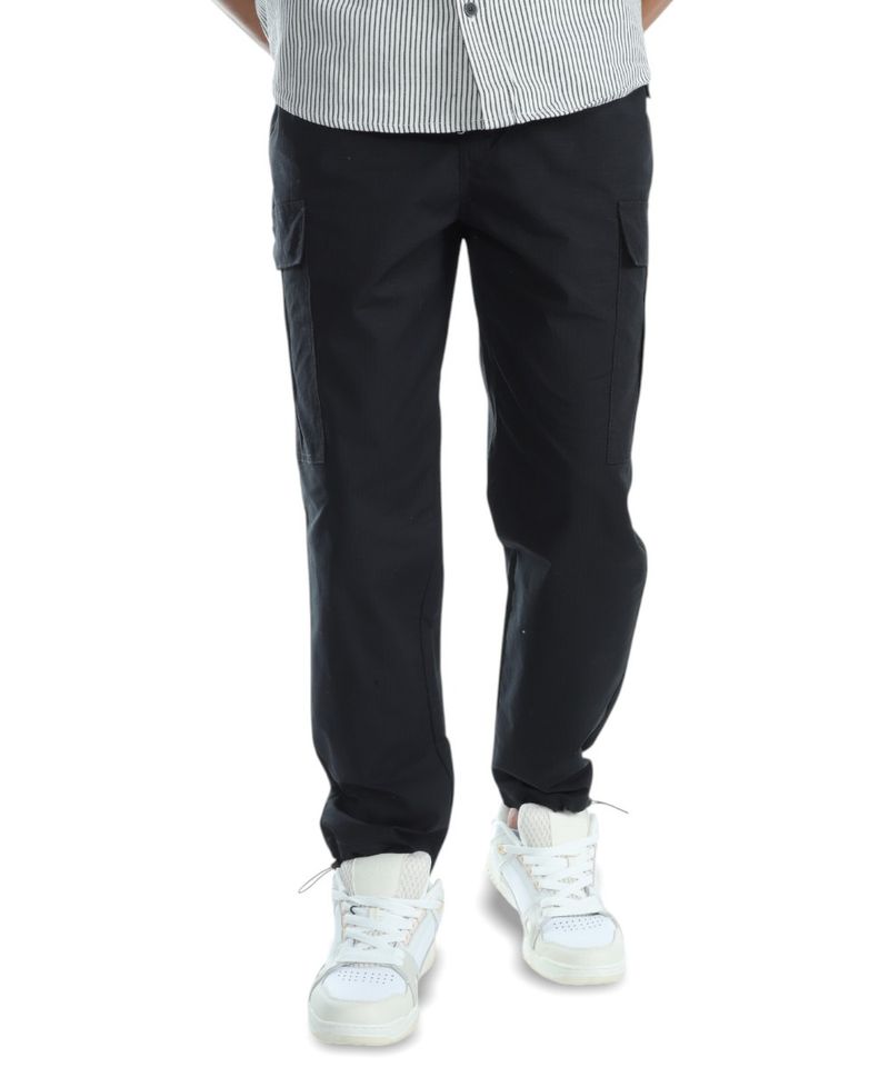 104774329-Pantalon-cargo-ripstop-Orange-negro-con-textura-para-hombre
