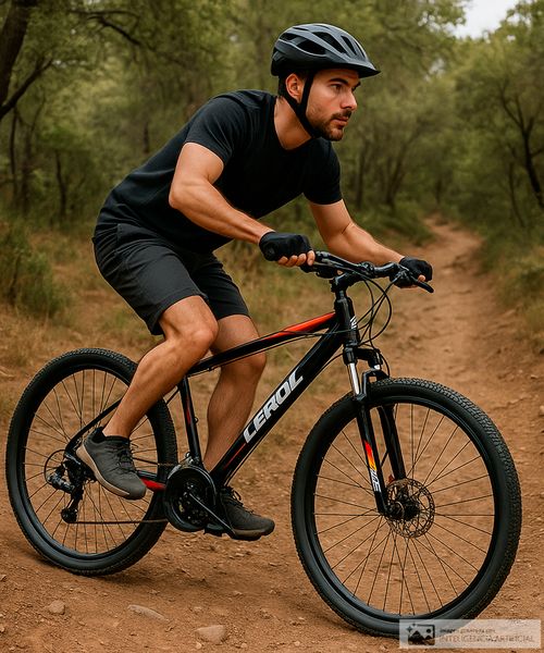 Bicicleta Valdez mtb rin 29" color rojo 2x8 hidráulico