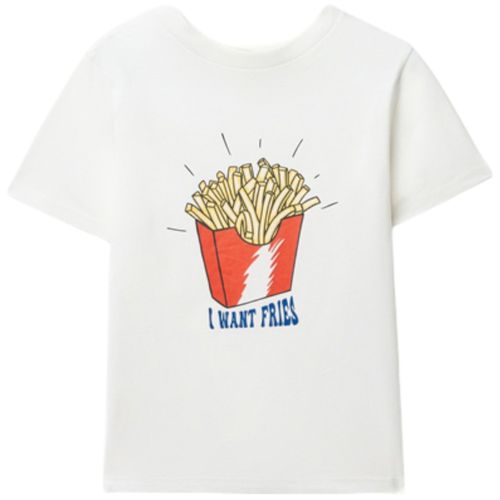 Camiseta blanca con estampado para niño