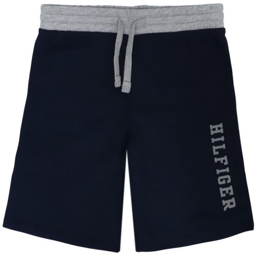 Short azul sólido para niño