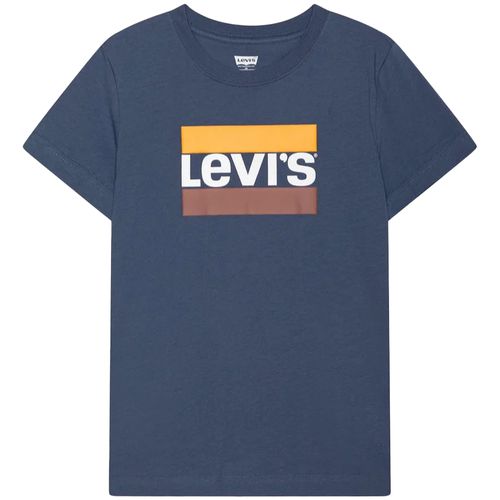 Camiseta azul con estampado para niño