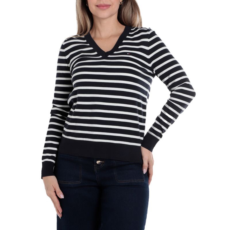 Compras Sueter Tommy De Mujer Tommy Hilfiger: Suéter Cuello
