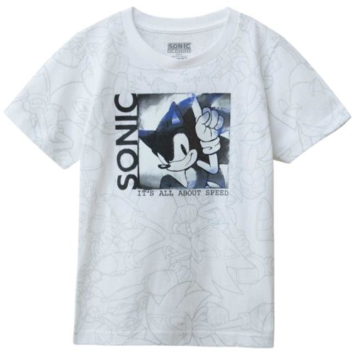 Camiseta celeste con estampado para niño