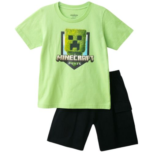 Conjunto de 2 piezas bicolor con estampado para niño