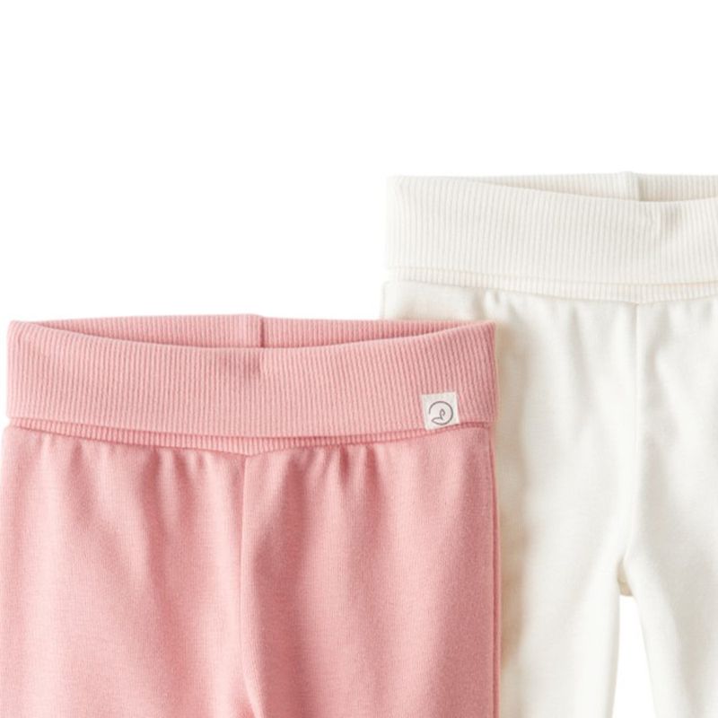 104893228-Set-de-2-pantalones-bicolor-solido-para-bebe-niña